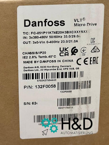 132F0058 Danfoss Convertitore di Frequenza