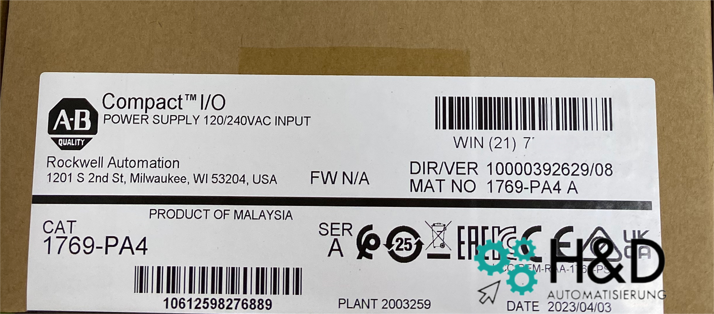 1769-OB32 Allen-Bradley Moduł wyjściowy, CompactLogix Nowy i zaplombowany