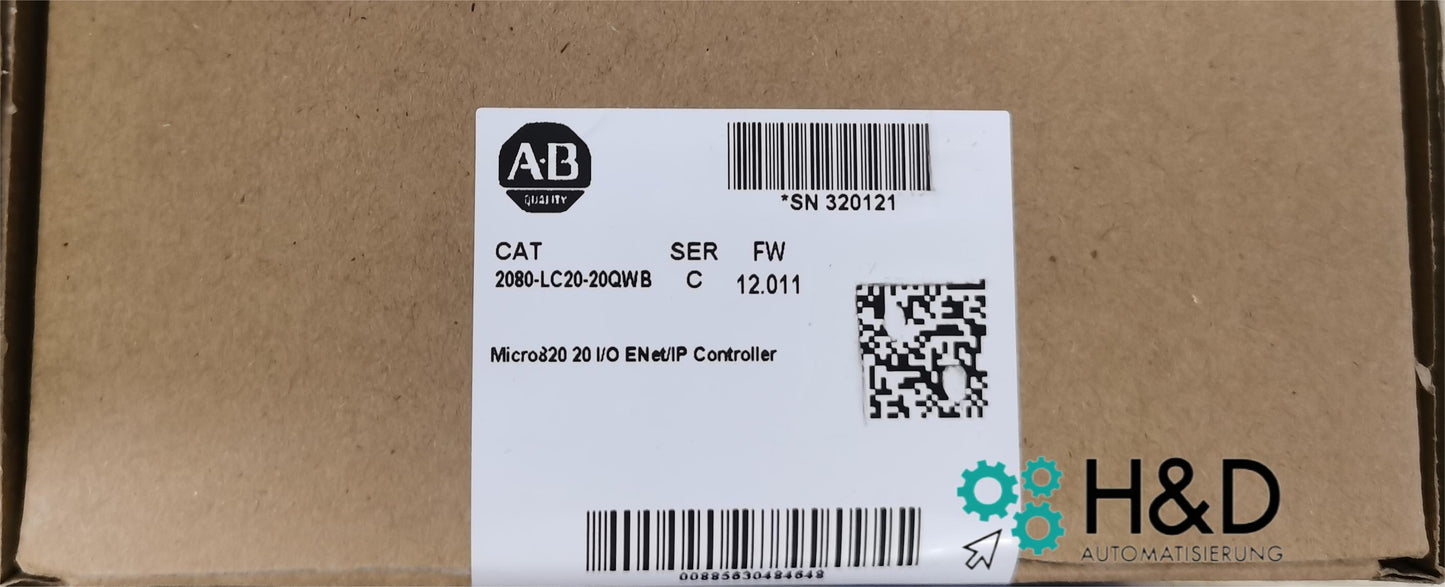 2080-LC20-20QWB Allen-Bradley Micro820 20 Входов/Выходов 【Новый и Запечатанный】