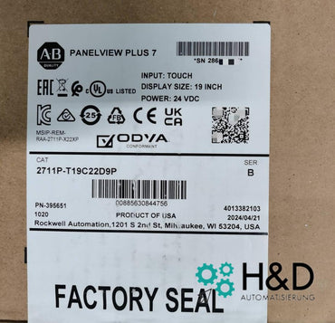 2711P-T19C22D9P  Allen-Bradley  PanelView Plus 7   Neuf et Scellé