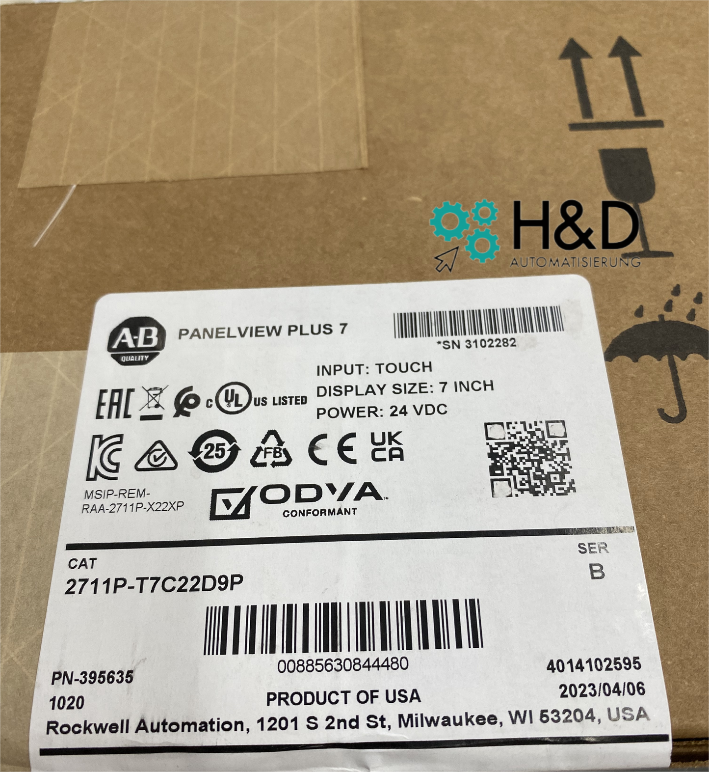 2711P-T7C22D9P Allen-Bradley PanelView Новый и запечатанный