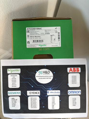 Schneider Electric ATV320D18N4C Convertidor de frecuencia 18,5kW 400V – Nuevo y sellado