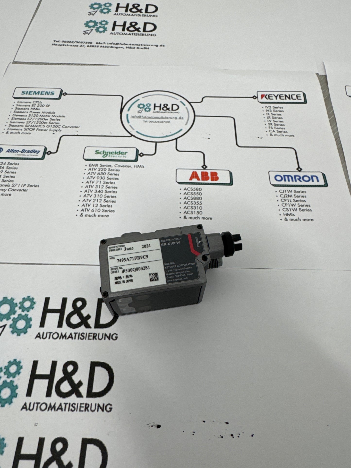 SR-X100W Keyence 1D/2D-AI-Codeleser