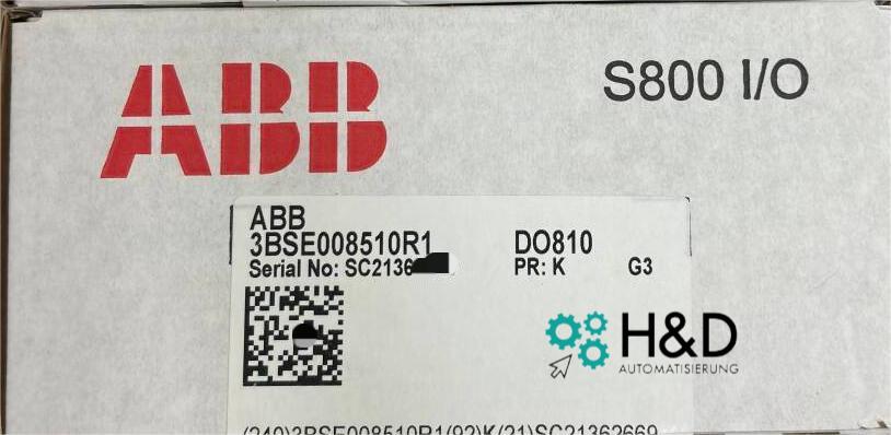 ABB 3BSE008510R1 – I/O-модуль – 24V DC – 16 цифровых выходов – новый и запечатанный