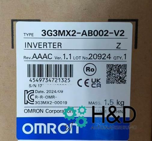 3G3MX2-AB002-V2 Omron Inverter New and Sealed