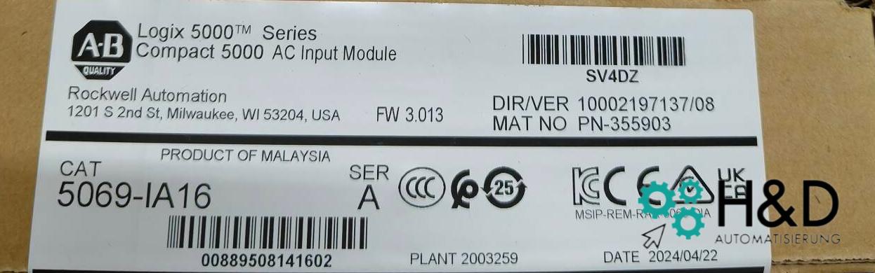5069-IA16 Allen-Bradley В наличии! 【Новый и запечатанный】
