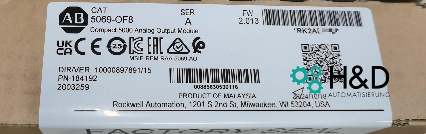5069-OF8 Allen-Bradley Compact I/O Output Module