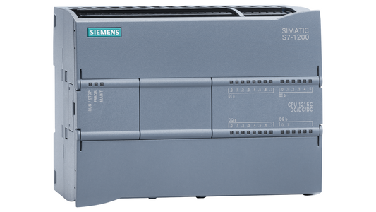 Siemens SIMATIC S7-1200 CPU 1215C – 6ES7215-1AG40-0XB0, Unità di controllo compatta, 24V DC, 14 ingressi digitali, 10 uscite, 2 uscite analogiche