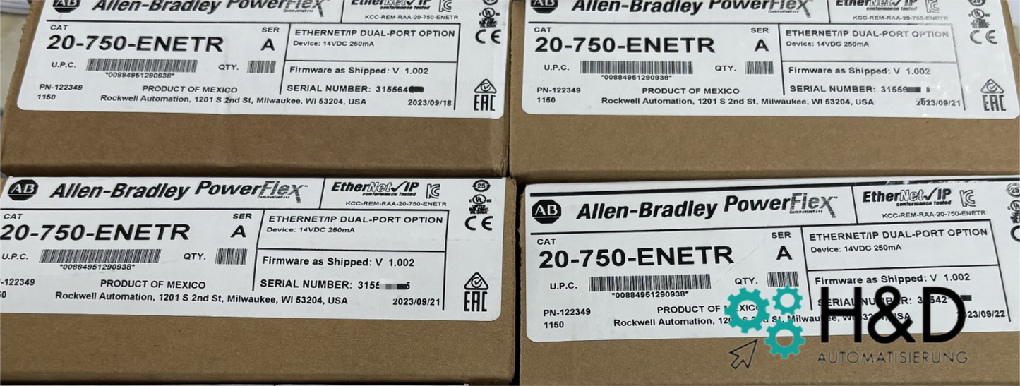 20-750-ENETR Allen-Bradley PowerFlex 750 EtherNet-IP адаптер 【Новый и запечатанный】