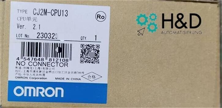 Omron CJ2M-CPU13 ЦПУ, 20K шагов программы, 64K слов данных памяти, 2560 В/В