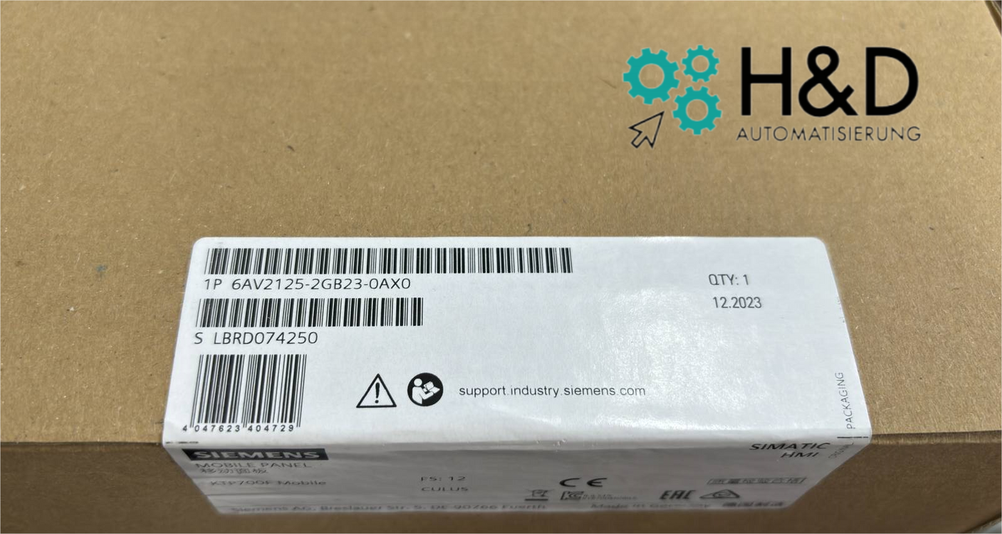 Siemens SIMATIC HMI KTP700F Mobile (6AV2125-2GB23-0AX0) – 7" сенсорный экран с PROFINET и функциями безопасности для мобильных промышленных применений