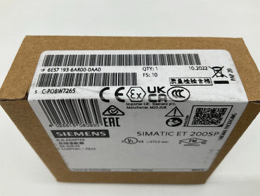 6ES7193-6AR00-0AA0 SIEMENS SIMATIC ET 200 SP Neuf et Scellé