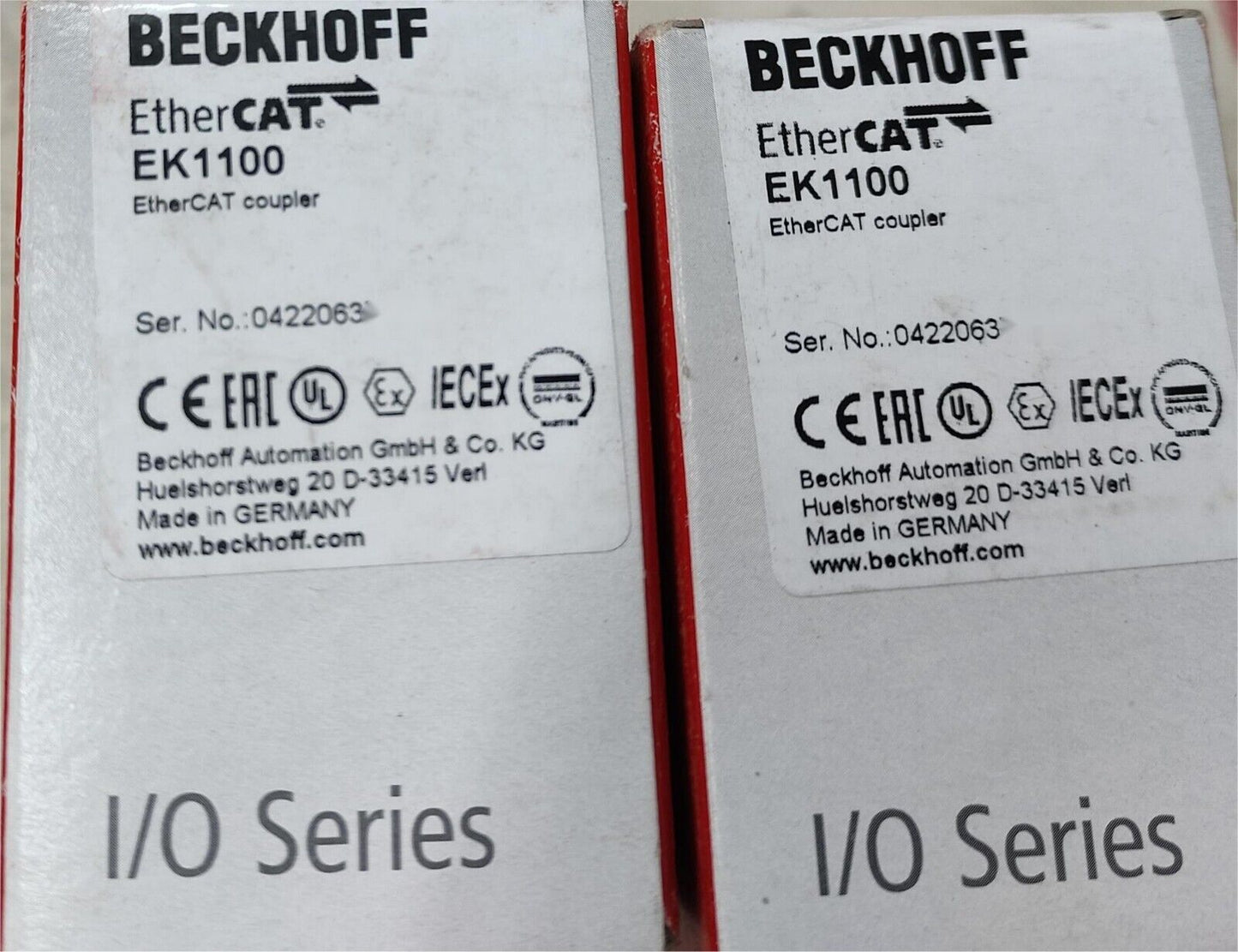 EK1100 Beckhoff EtherCAT Коуплер 【Новый и запечатанный】