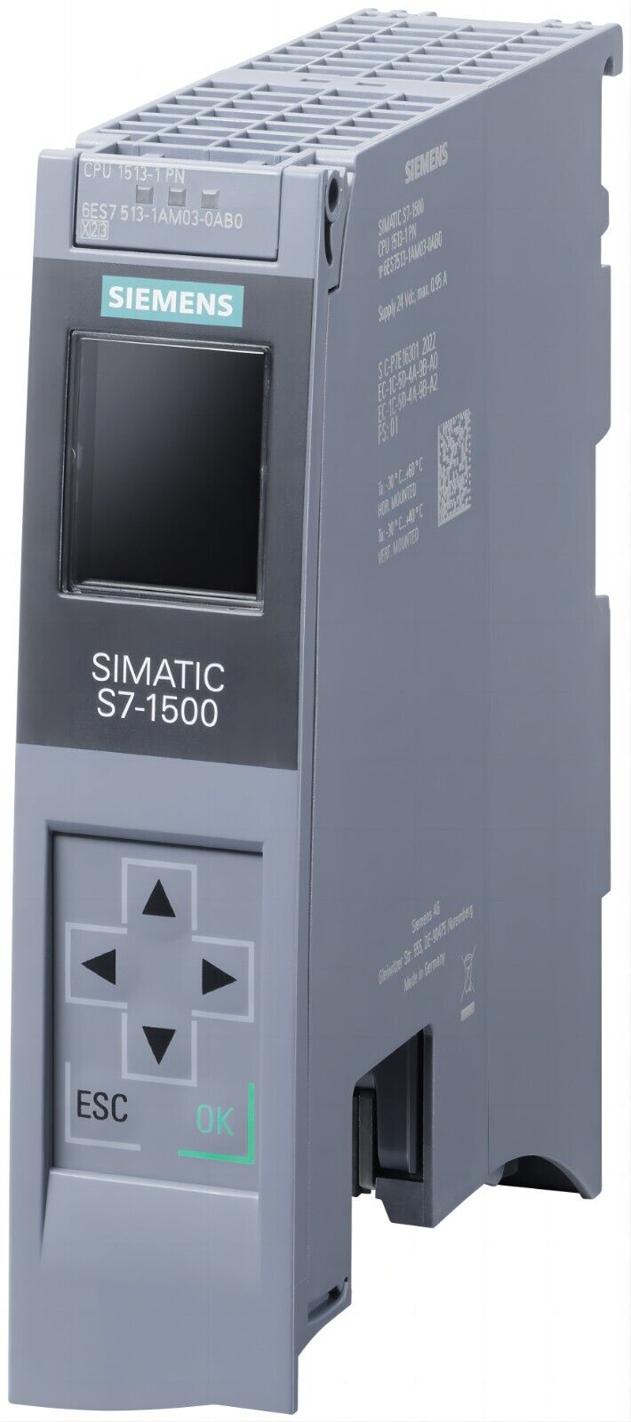 Siemens SIMATIC S7-1500 процессорный модуль 6ES7513-1AM03-0AB0 для PROFINET, мощный и расширяемый для сложных задач автоматизации