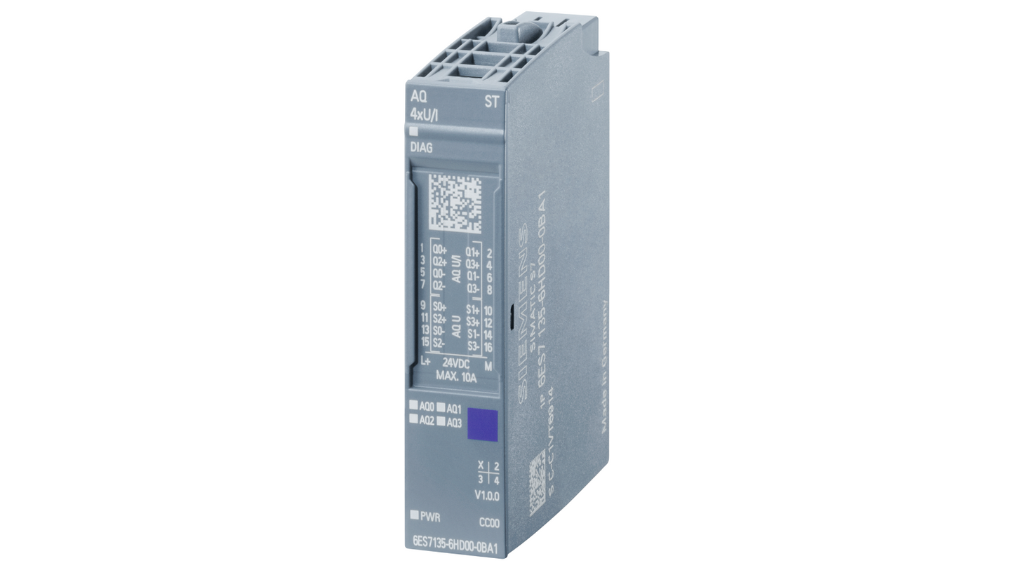 6ES7135-6HD00-0BA1 SIEMENS SIMATIC ET 200SP, AQ 4XU/I Стандартный Новый и Запечатанный