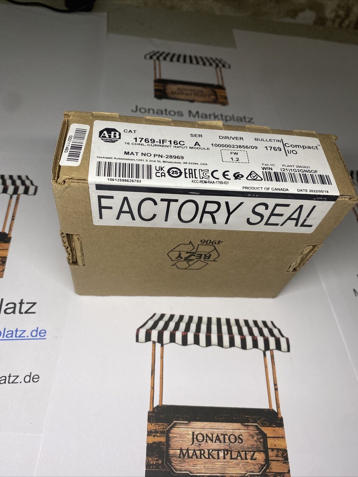 1769-IF16C Allen-Bradley Входной модуль, CompactLogix 【Новый и запечатанный】