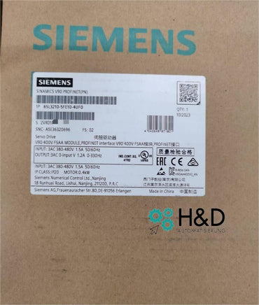 6SL3210-5FE10-4UF0   SIEMENS   SINAMICS V90  Neuf et Scellé