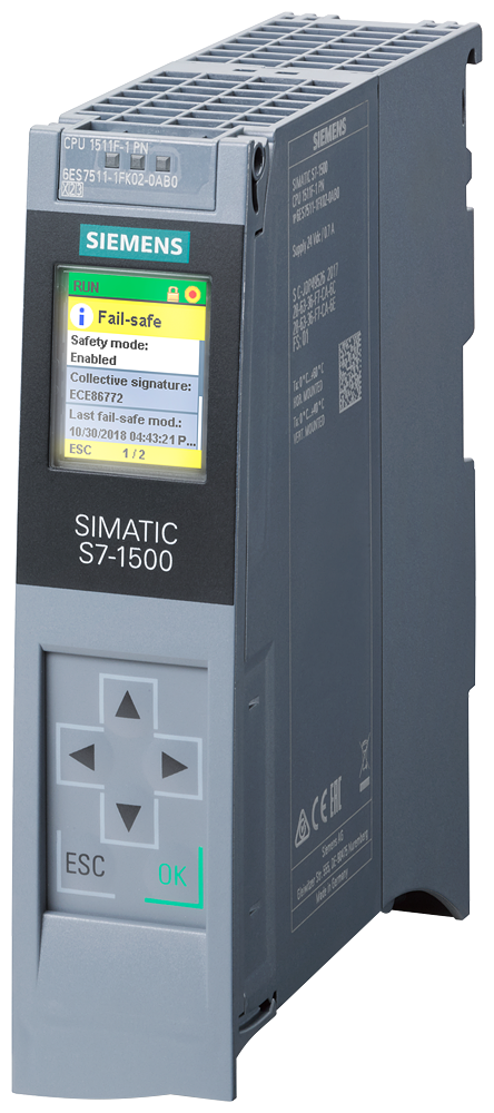 Siemens SIMATIC S7-1500 процессорный модуль 6ES7511-1FK02-0AB0 для PROFINET, мощный и надежный для сложных задач автоматизации