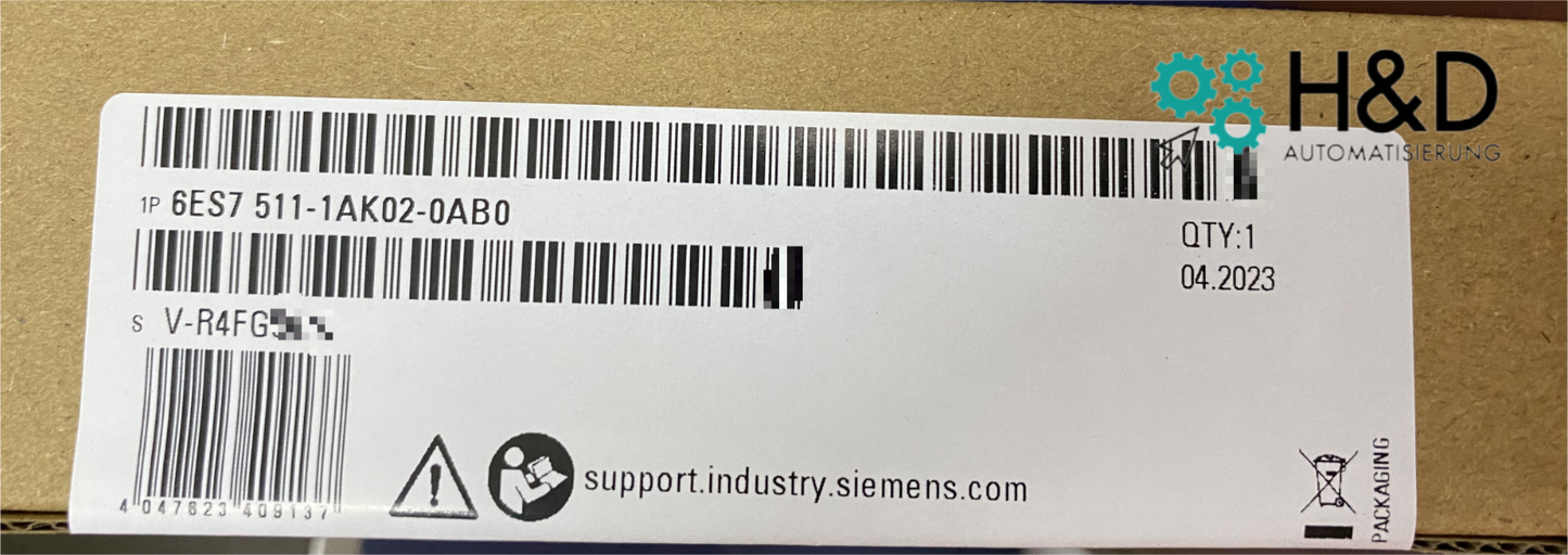 Siemens SIMATIC S7-1500 процессорный модуль 6ES7511-1AK02-0AB0 для PROFINET сетей