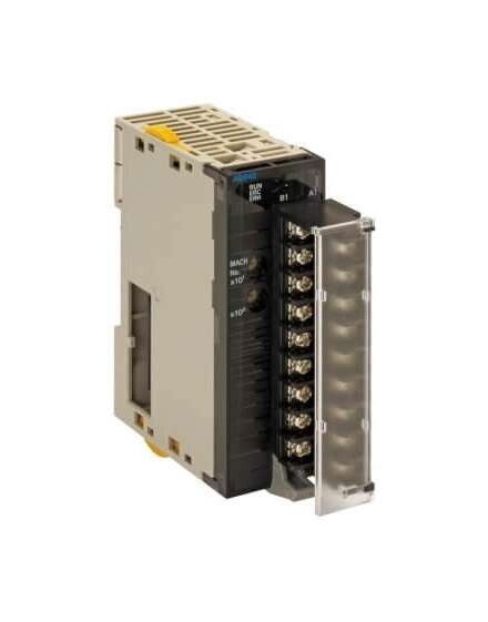 Moduł wejścia analogowego Omron CJ1W‑AD041‑V1 – 4 kanały, 13 bitów, 1 ms, zacisk śrubowy