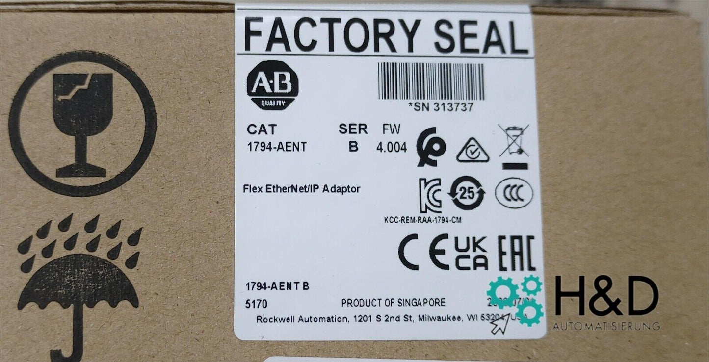1794-AENT Allen-Bradley Flex EtherNet/IP адаптер 【Новый и запечатанный】