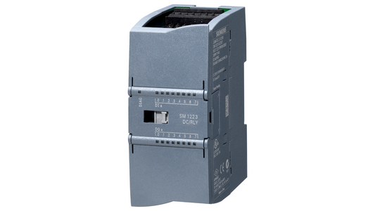 Siemens SIMATIC S7-1200 Module d'entrée/sortie numérique SM 1223 – 6ES7223-1PH32-0XB0, 8 entrées numériques, 8 sorties numériques, relais, 24V CC