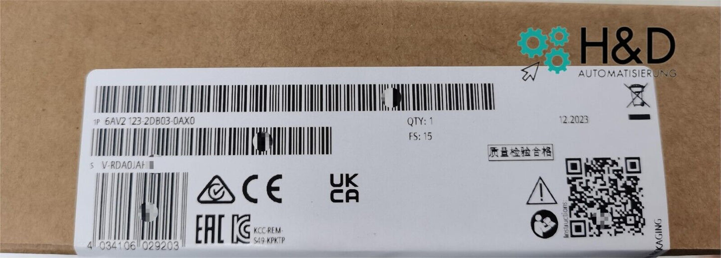 Siemens SIMATIC HMI KTP400 Basic (6AV2123-2DB03-0AX0) – Компактная панель оператора с сенсорным экраном и PROFINET