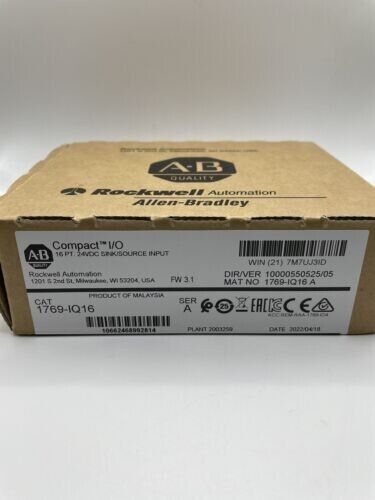 1769-IQ16 Allen-Bradley CompactLogix New and Sealed