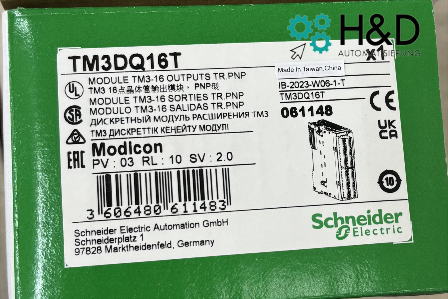 TM3DQ16T Schneider Electric Модуль дискретного выхода