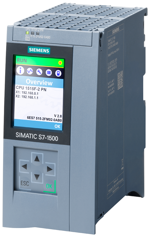 SIMATIC S7-1500 CPU 1515F-2 PN 6ES7515-2FM02-0AB0 – Безопасный процессор для приложений с требованиями безопасности
