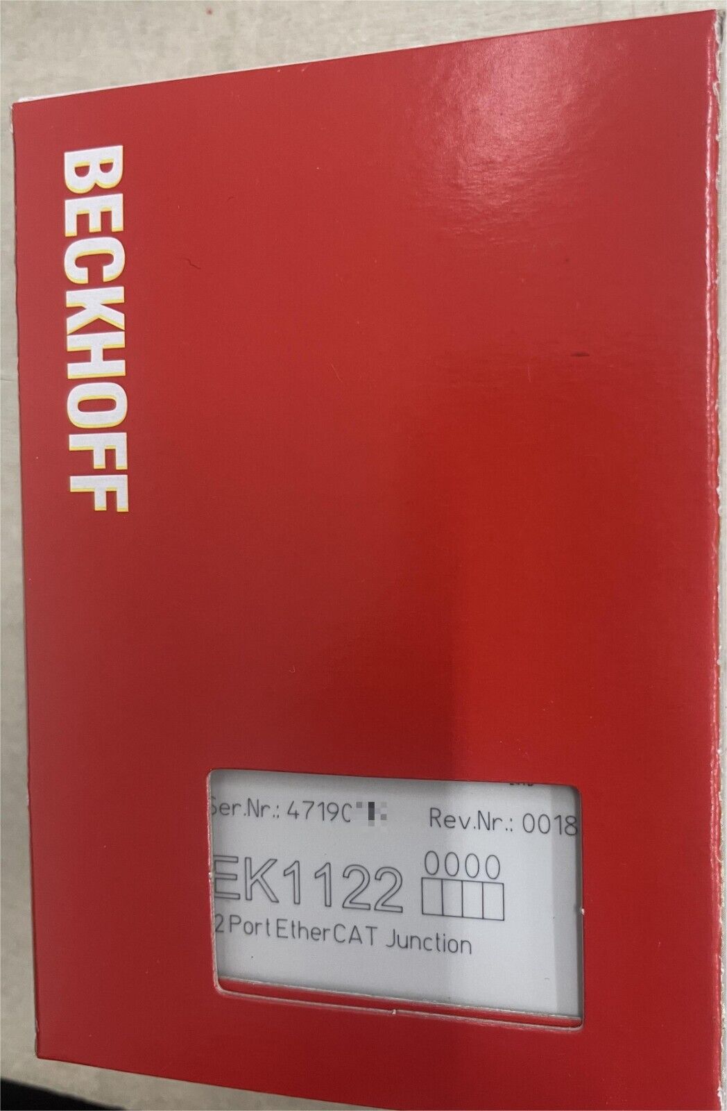 EK1122 Beckhoff 2-портовый EtherCAT соединитель 【Новый и запечатанный】