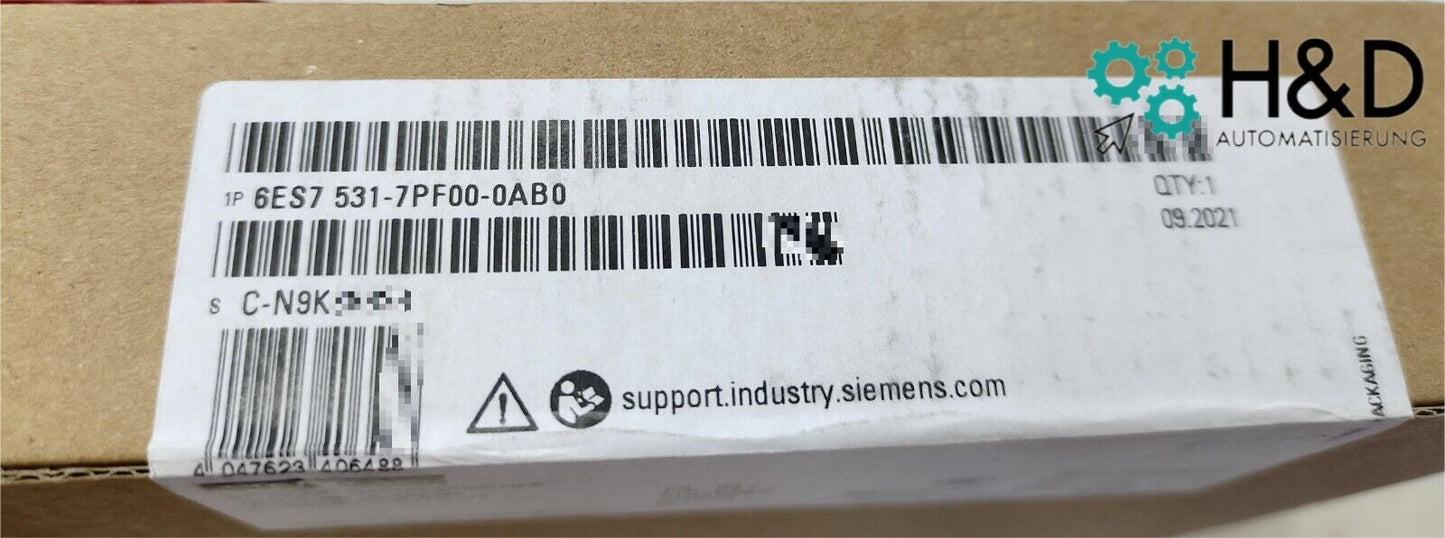 6ES7531-7PF00-0AB0 Siemens SIMATIC S7-1500 аналоговый входной модуль Новый и запечатанный