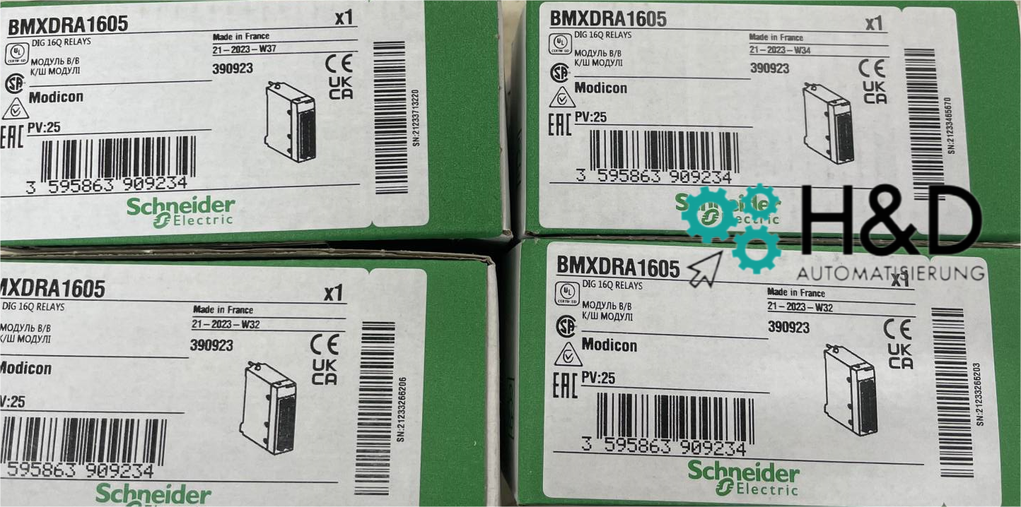 Schneider Electric BMXDRA1605 Modicon X80 выходной модуль 16-релей 24/240 В – новый и запечатанный