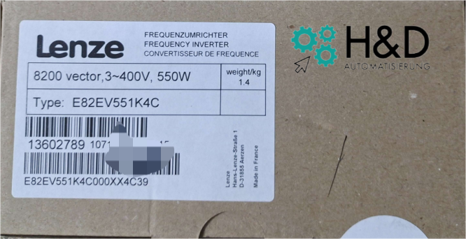 E82EV551K4C Lenze инвертор 0.55 кВт 【Новый и запечатанный】