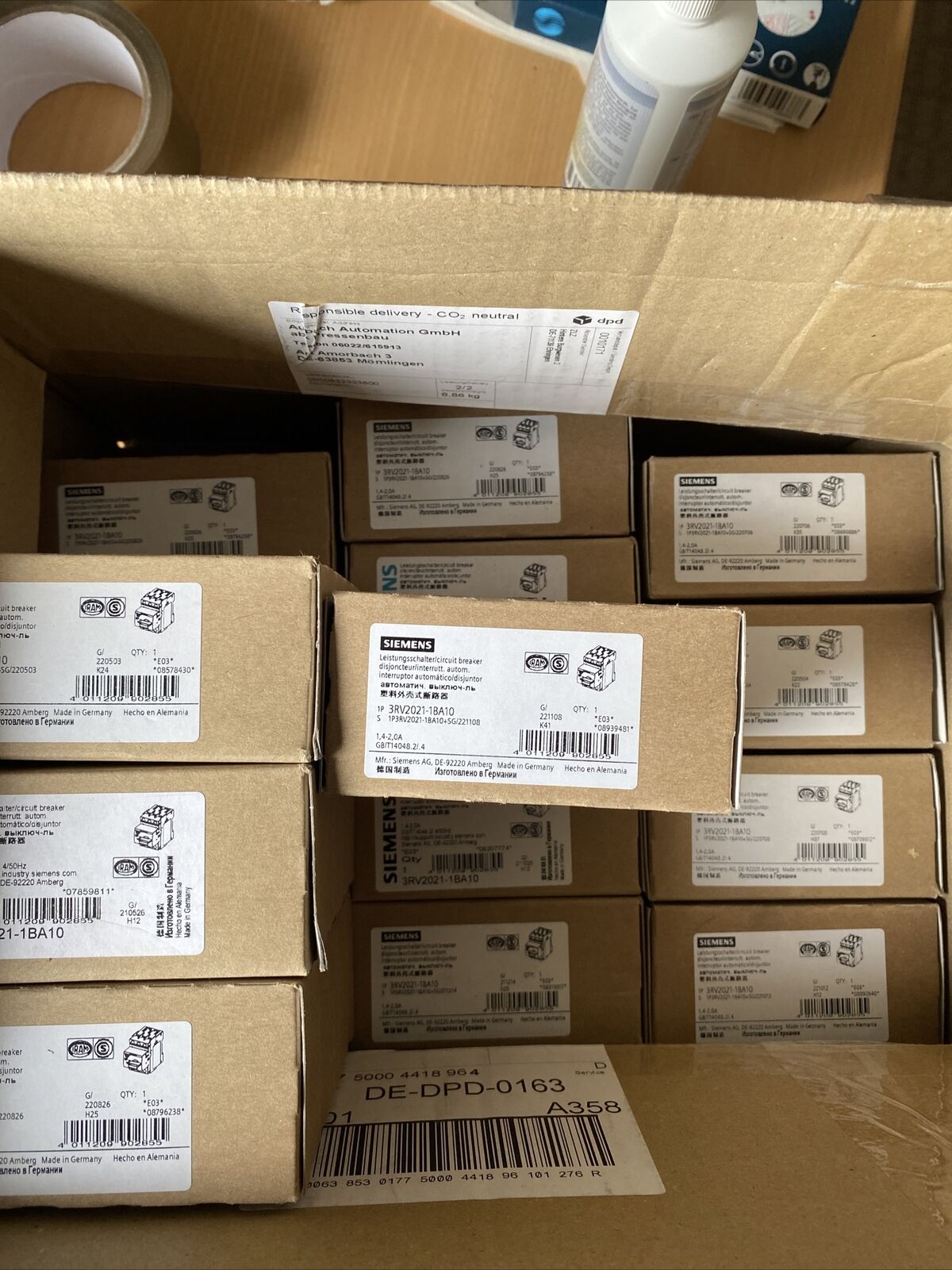 3RV2021-1BA10 SIEMENS New 15pcs in stock