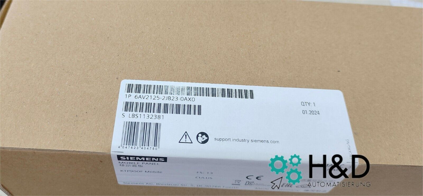 Siemens SIMATIC HMI KTP900F Mobile (6AV2125-2JB23-0AX0) – 9" TFT-дисплей с PROFINET и функциями безопасности для промышленных применений