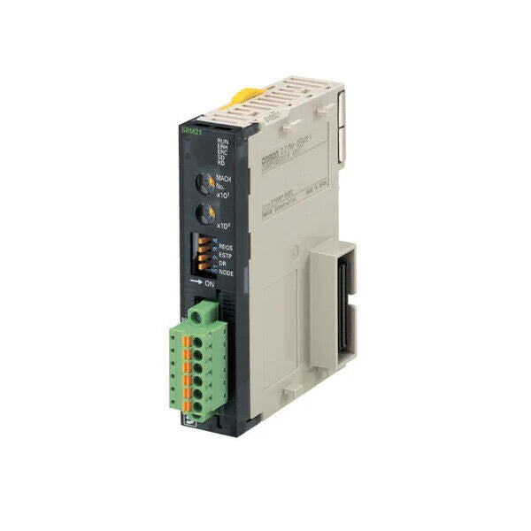 Omron CJ1W‑SRM21 CompoBus/S мастер – 32 ведомых, до 256 точек ввода/вывода, 750 кбит/с