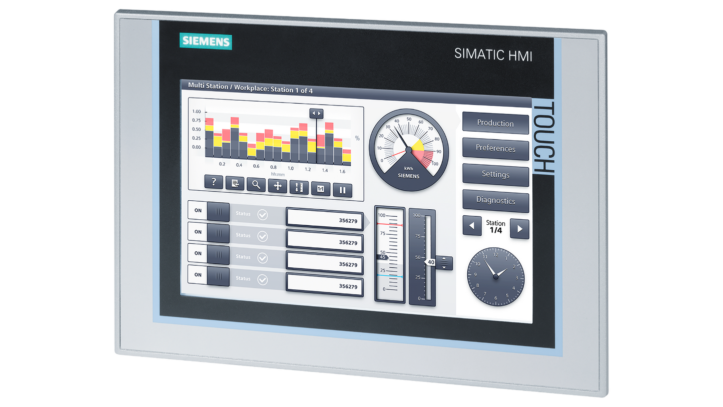 Siemens SIMATIC HMI TP900 Comfort (6AV2124-0JC01-0AX0) – 9" сенсорная панель с PROFINET и MPI/PROFIBUS