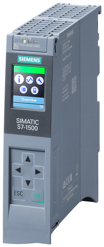 Siemens SIMATIC S7-1500 процессорный модуль 6ES7513-1AL02-0AB0 для PROFINET, расширенная производительность для промышленных автоматизационных приложений