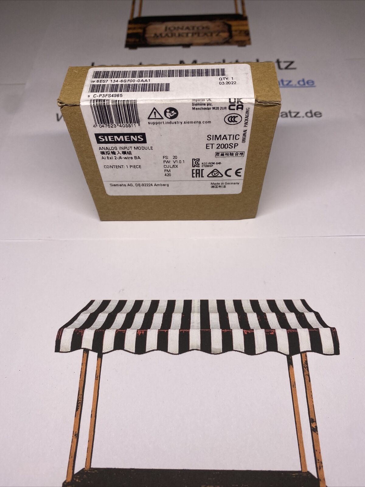 6ES7134-6GF00-0AA1 SIEMENS SIMATIC ET 200SP Новый и Запечатанный