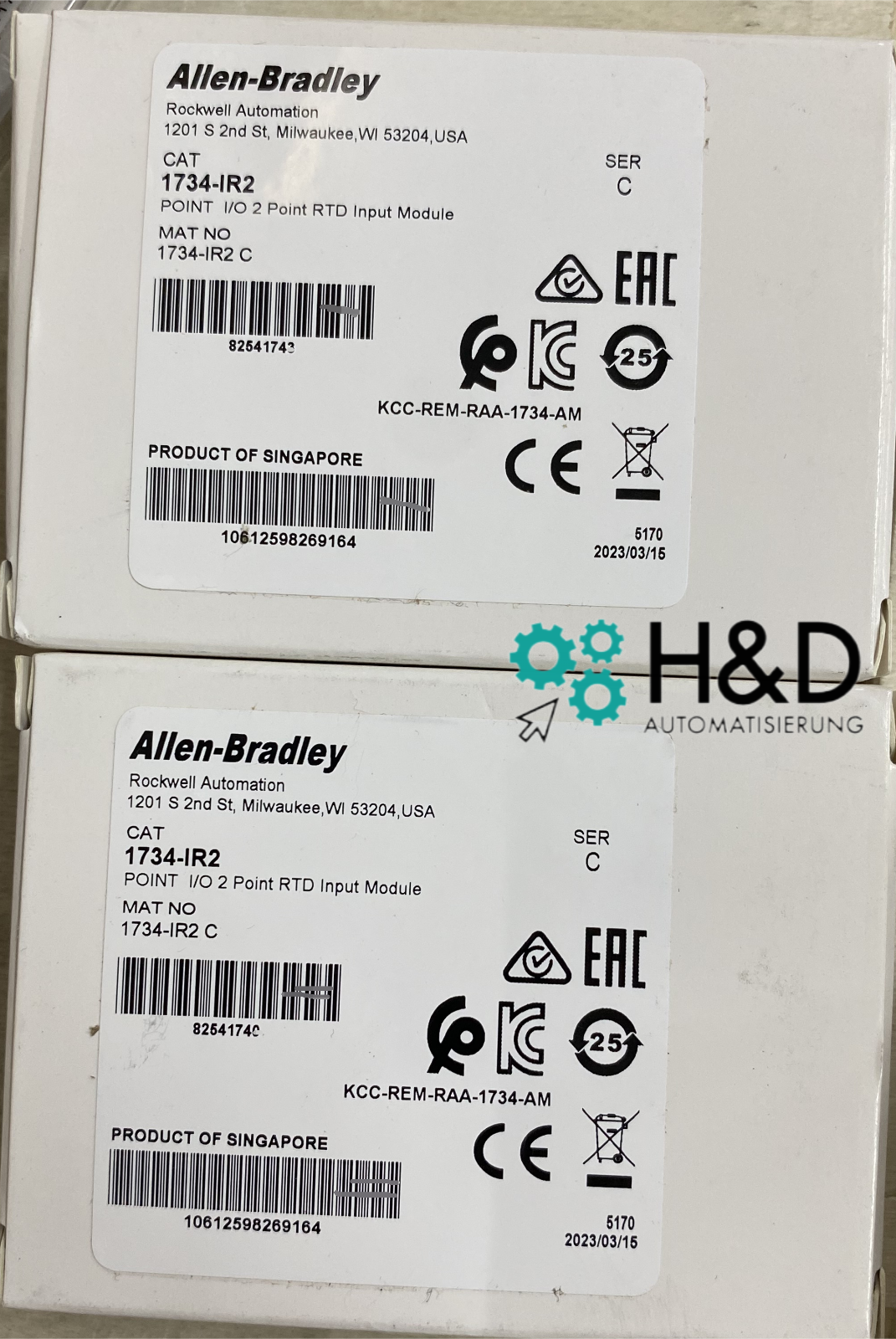 1734-IR2 Allen-Bradley POINT I/O 2-точечный модуль входа RTD Новый и запечатанный