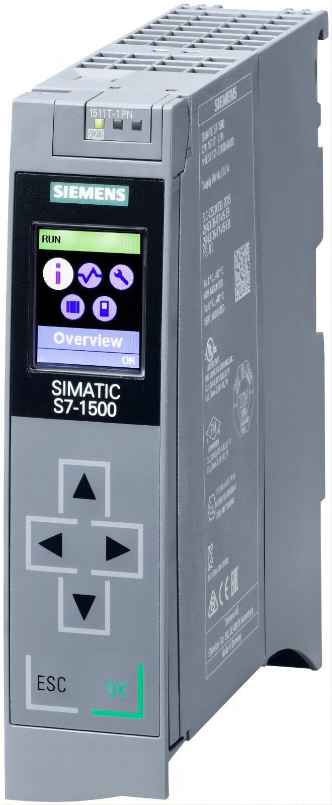 Siemens SIMATIC S7-1500 процессорный модуль 6ES7511-1TK01-0AB0 для PROFINET, оптимизирован для высококомплексных задач автоматизации