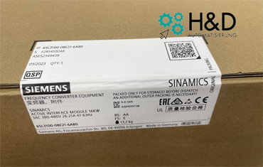 Siemens SINAMICS S120 Активный интерфейсный модуль для 16 кВт Active Line модуля (6SL3100-0BE21-6AB0) – Вход: 3AC 380-480V, 50/60Hz, корпус Booksize