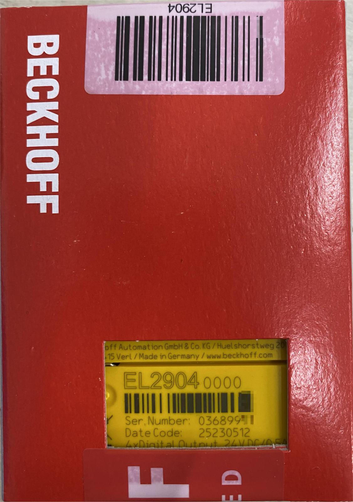 EL2904 Beckhoff New and Sealed