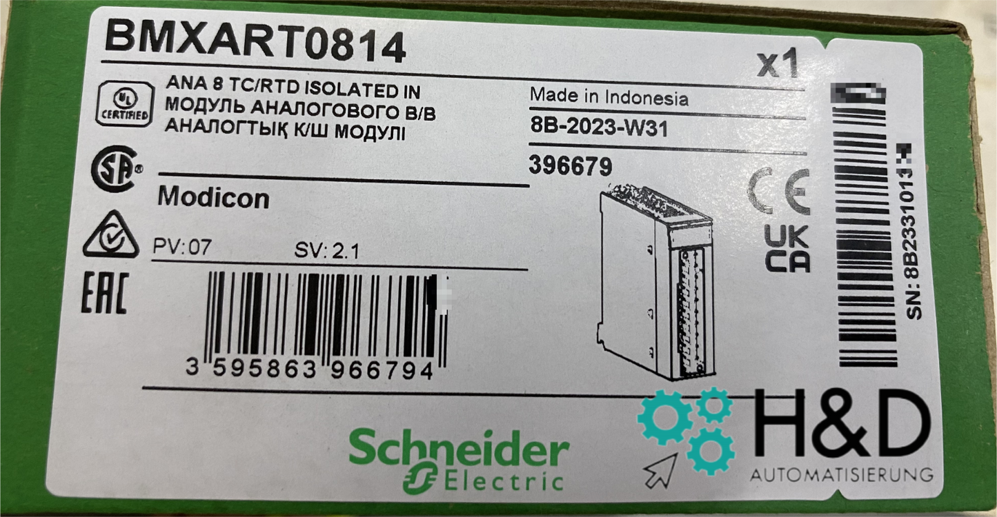 BMXART0814 Schneider Electric аналоговый входной модуль