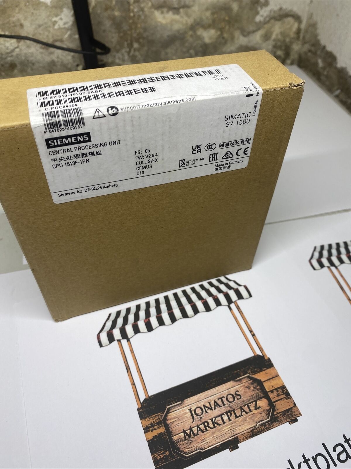Siemens SIMATIC S7-1500F CPU 1513F-1 PN центральный модуль с PROFINET IRT 6ES7513-1FL02-0AB0
