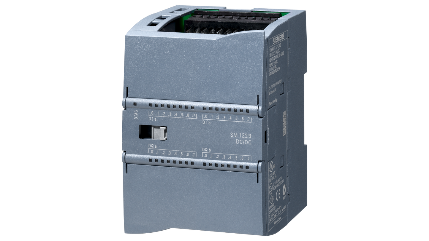 Siemens SIMATIC S7-1200 Цифровой модуль ввода/вывода SM 1223 – 6ES7223-1BL32-0XB0, 16 цифровых входов, 16 цифровых выходов, 24V DC