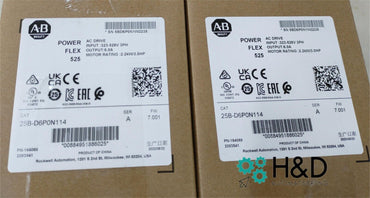 25B-D6P0N114    Allen-Bradley    PowerFlex 525 2,2 kW   Neuf et Scellé