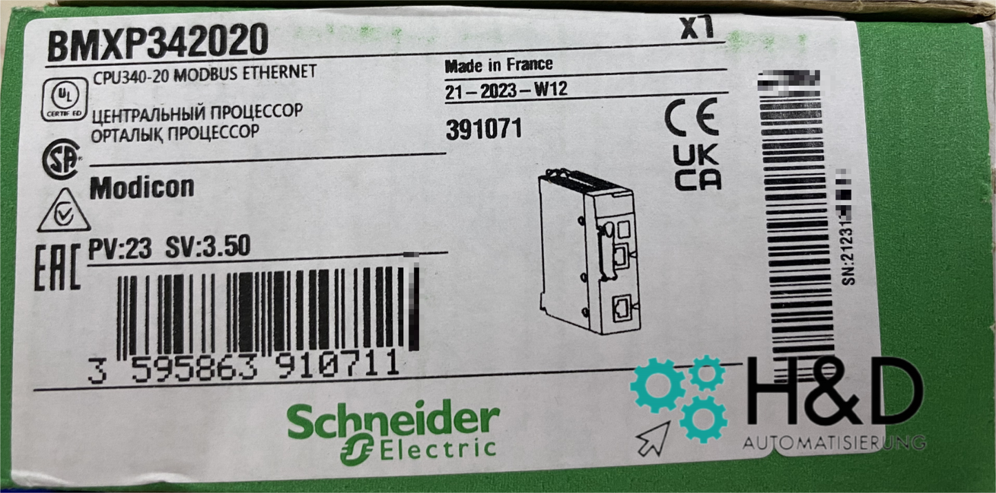BMXP342020 Schneider Electric Модуль процессора Modicon M340