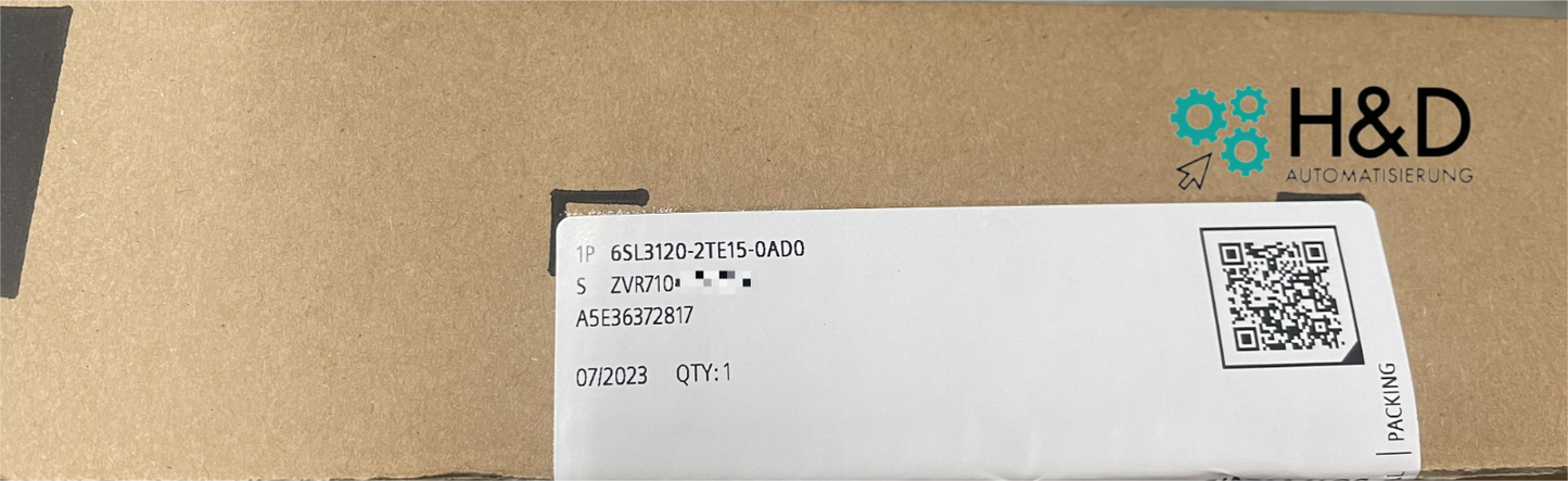 Siemens SINAMICS S120 Двойной моторный модуль (6SL3120-2TE15-0AD0) – Вход: DC 600V, Выход: 3AC 400V, 5A/5A, внутреннее воздушное охлаждение